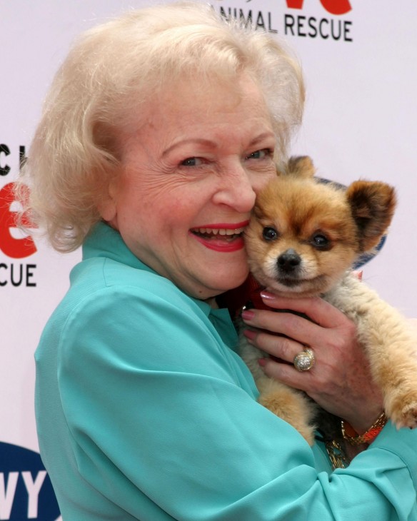 Betty White with Doggie