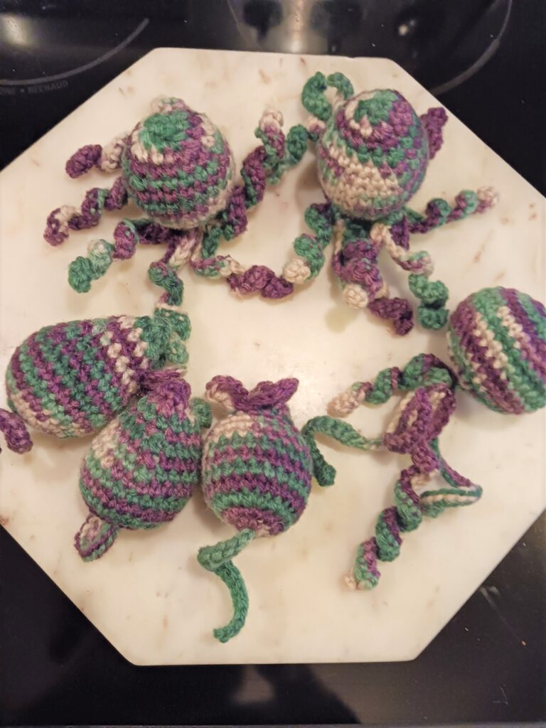 Crocheted Cat Toys