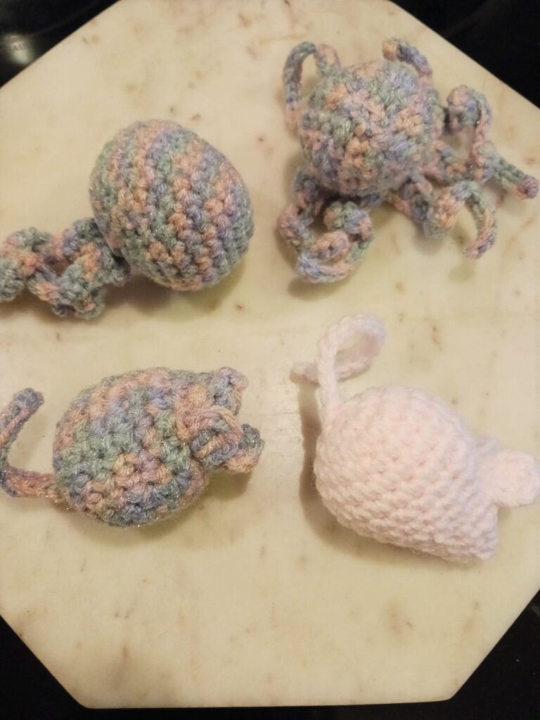 Crocheted Cat Toys